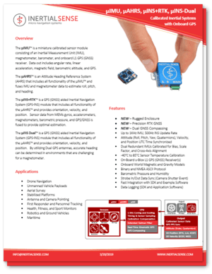 Sensor Data Sheet